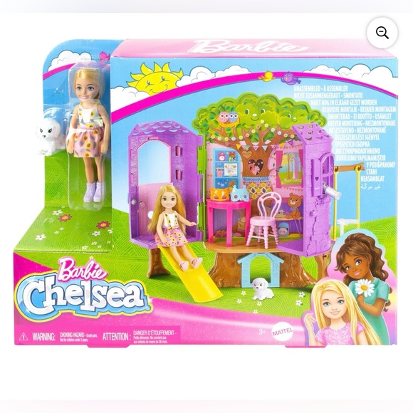 Barbie Chelsea Treehouse Playset - Pink and Purple - Picture 1 of 4